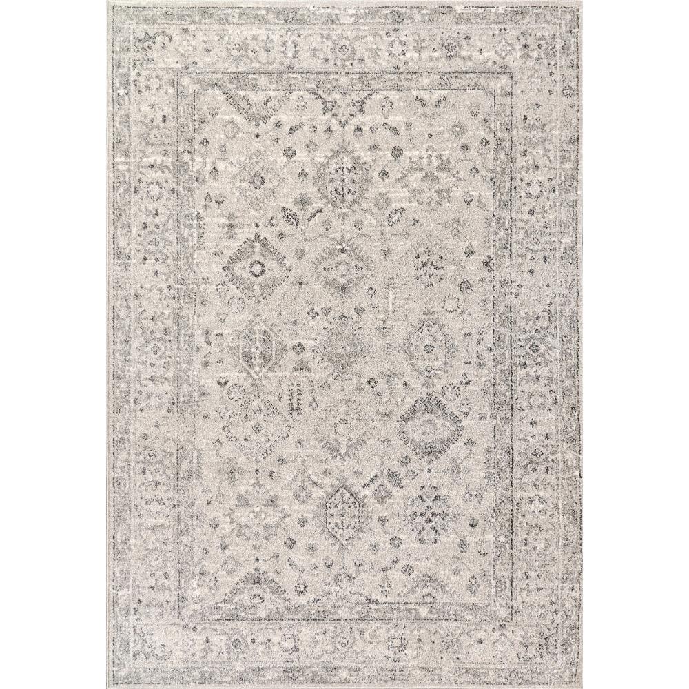 Dynamic Rugs 6012 Eclectic 5.3X7.2 Area Rug - Cream/Grey